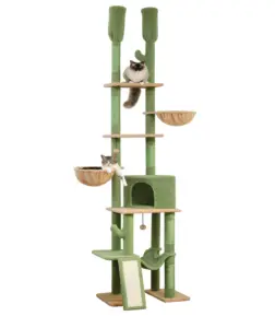 Cactus Cat Tower Floor-to-Ceiling Adjustable Cat Tree