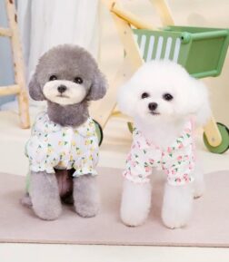 Flower Pattern Dog Jumpsuit