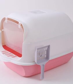 Fully Enclosed Splash-Proof Cat Litter Box