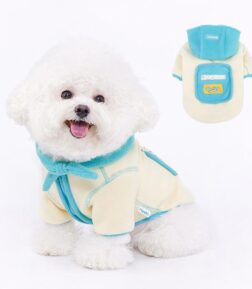 Warm Fleece Jacket with Detachable Hat - Winter Pet Clothing for Dogs and Cats