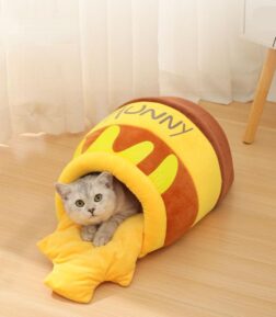 Cozy Plush Cat Bed House