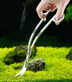 24cm Stainless Steel Curved Aquarium Scissors