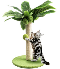 Green Leaves Cat Scratching Post