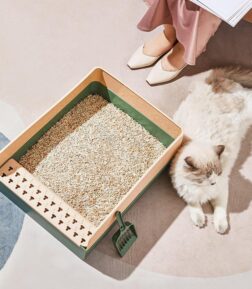Large Semi-Enclosed Fenced Litter Box