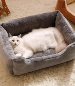 Cozy Plush Cat Bed