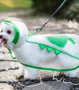Lovely Print Dog Raincoat