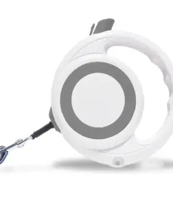 5m Retractable Dog Leash with Anti-Slip Handle and One-Handed Brake for Small to Medium Dogs
