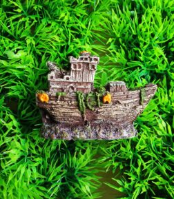 Sunken Shipwreck Aquarium Ornament