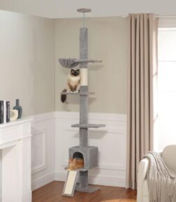 5-Tier Floor to Ceiling Cat Tree Tower