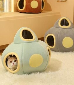 UFO Spaceship Cat Bed Tunnel