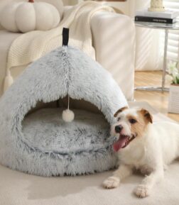 Cozy Long Plush Dog House