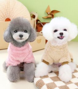 Cozy Fleece Pet Jumpsuit for Small Dogs & Cats