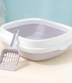 Semi-Closed Cat Litter Box