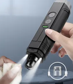 Professional Electric Pet Nail Grinder with Dual LED Light