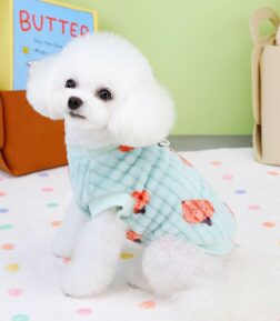 Cute Strawberry Pattern Fleece Vest for Small to Medium Dogs & Cats