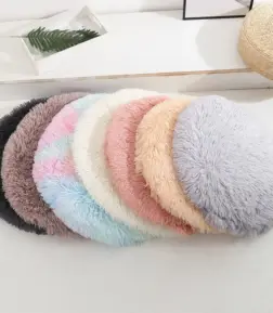 CozyRound Plush Cat Bed Mat: Soft Fleece Sleeping Haven for Your Furry Friend