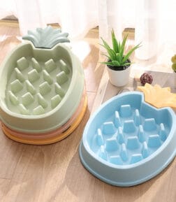 Pineapple Shape Dog Slow Feeder Bowl