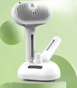 Cat Steam Brush: Self-Cleaning Pet Hair Removal Comb with Spray