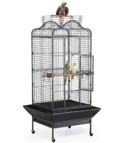 Rolling Open-Top Bird Cage