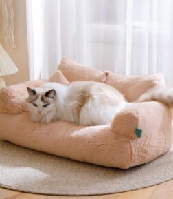 Winter Plush Pet Sofa Bed