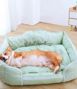 Soft & Comfortable High-Back Dog Bed