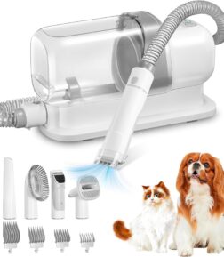 Dog Grooming Vacuum & Pet Hair Removal Kit with 2.3L Dust Cup