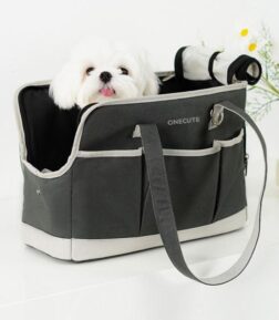 Portable Canvas Pet Carrier Shoulder Bag
