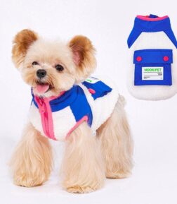 Pet Polyester Sherpa Vest - Fleece Warm Clothing for Small and Medium Dogs and Cats